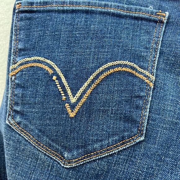 Levi's 529 Jeans Women's 12M Blue Dark Wash Curvy Bootcut Normcore Mom Jeans - Picture 11 of 15